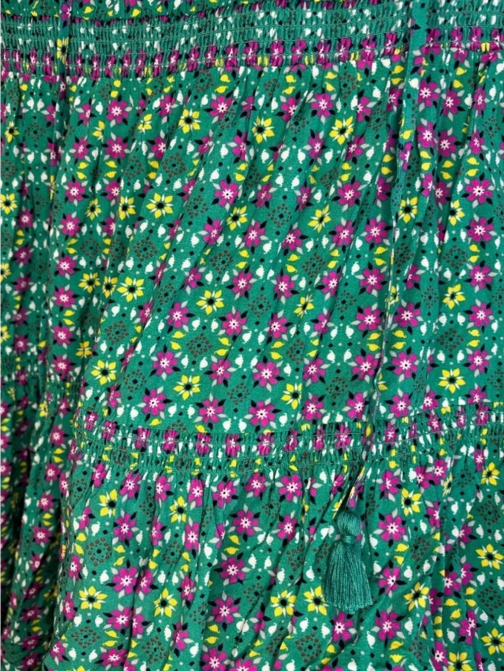 Matilda Jane green Floral Tiered Midi Dress - Picture 7 of 9